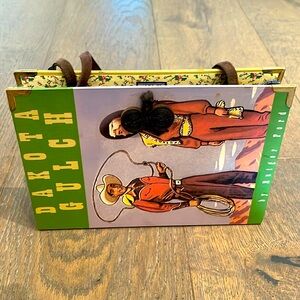 Book purse twos company cowboy rockabilly Dakota gulch clutch shoulder bag